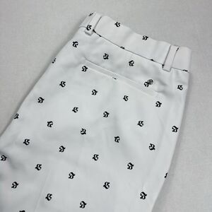 G/Fore Men's Mini G's AOP Lightweight Technical Golf Shorts - Snow White Size 36